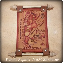 Mapa Cuero Chico 22x14 Cm