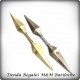 Naruto Kunai Arma Metal Punta Doble Blister 22 CM