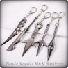Naruto KUNAI ARMAS DORADAS 14 Cm - Metal-M (Yu)
