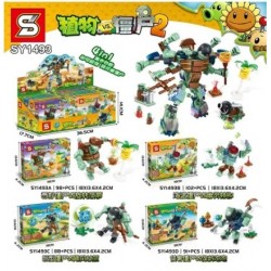 Bloque 1493 Planta vs Zombie Sy (x4)