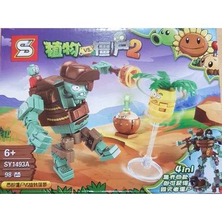 Bloque 1493 Planta vs Zombie Sy (x4)