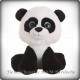 Oso Panda Chico 23 CM - Wo 13072 (Pelu)