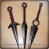 Naruto KUNAI ARMAS NEGRAS 23 Cm - Metal-M (Y)