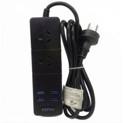 Zapatilla 2 Toma + 4 Usb Inova (Ki)