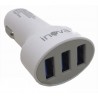 Cabezal Cargador Auto 3 Usb 3.1 A Car12-100 (Ki)