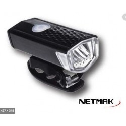 Luz Led Delantera Recargable Usb Para Bicicleta 360 Netmak (Ly)