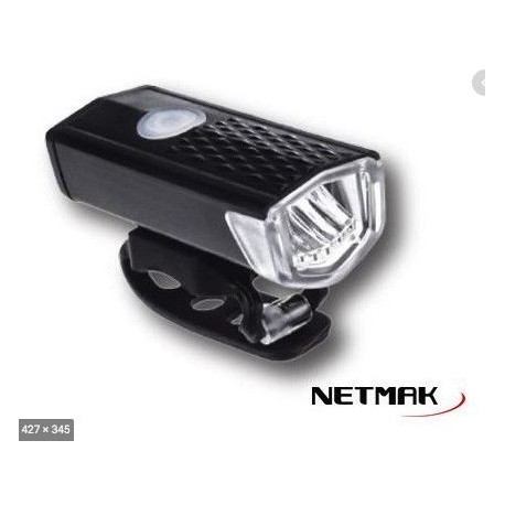Luz Led Delantera Recargable Usb Para Bicicleta 360 Netmak (Ly)