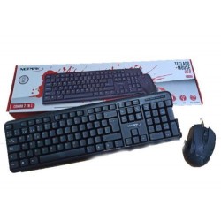 Combo Teclado Multimedia Mas Mouse Usb 2.0 Netmak (Ly)