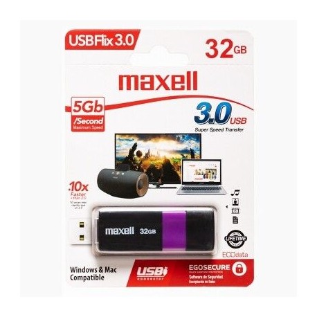 Pendrive 32Gb USB 3.0 Maxell FLIX (Ly)