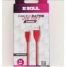 Cable Carga Rapida LIGHTNING 2.0A 2Mtro Soul (Ly)
