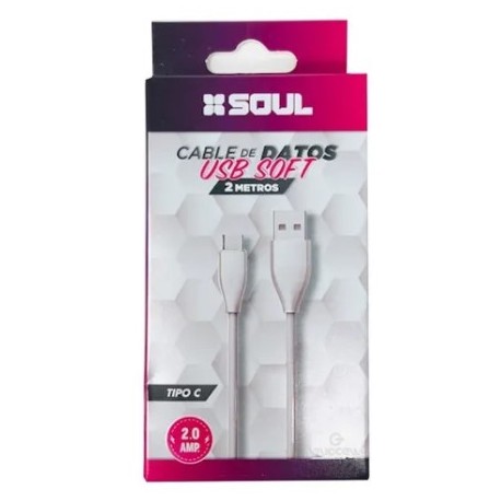 Cable Carga Rapida Tipo C 2.0A Marca Soul (Ly)
