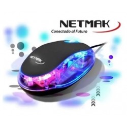 Mouse Usb Luminoso Color Variados Netmak (Ly)