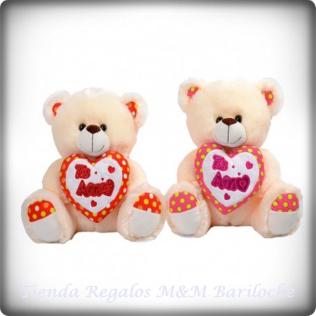 Oso con Corazon Bordado Te Amo - Wo 12617S