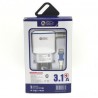 Cargador 3.1A IPHONE + 2 Puertos USB Ibek (Ki)
