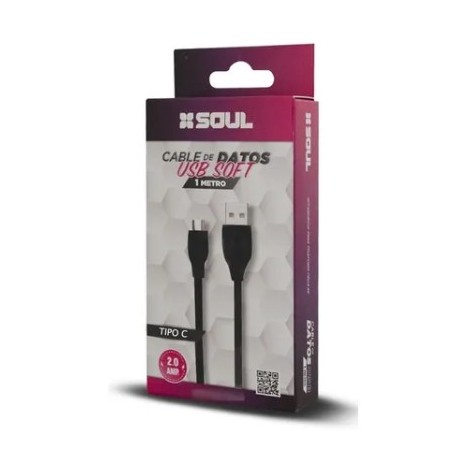 Cable Carga Rapida TIPO C 2.0A 1Mtro Soul (Ly)