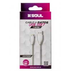 Cable Carga Rapida LIGHTNING 2.0A 1Mtro Soul (Ly)