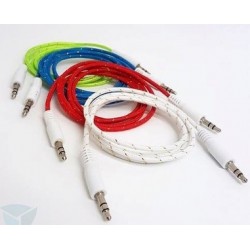 Cable Auxiliar 3.5 Tela 80 Cm Marca MOBO (Ly)
