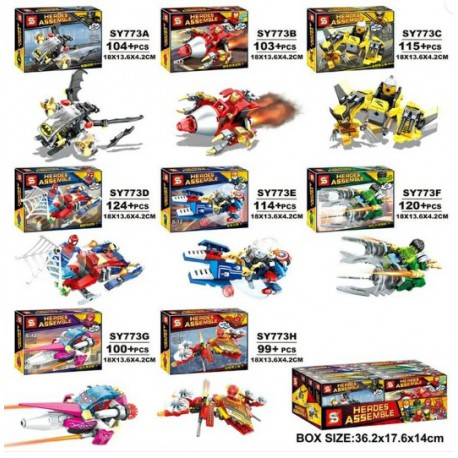 Bloque 773 Heroes Assemble (x8)