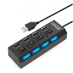 Hub Usb 4 port con Interruptor (DP)