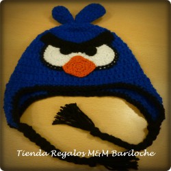 Gorro Lana Angry Birds Azul