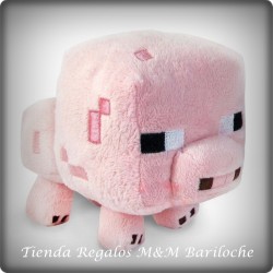 Minecraft Cerdo ROSA Mediano