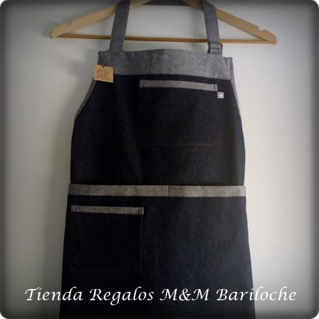 Delantal Jean Combinado