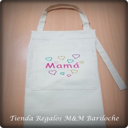 Delantal Mama con Corazones