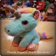 Unicornio Sentado Celeste 27 Cm (Fe)